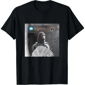 Chimpanzini Bananini Motion at your front door meme italian T-Shirt   100% cotton T-shirt