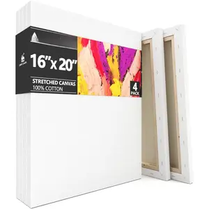 Stretched Canvas 16" X 20" Pack of 4