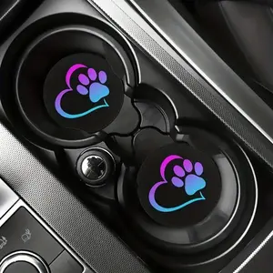 2pcs Car Cup Holder Coasters, Durable & Stylish Design, Perfect for Daily Use, Enhance Your Vehicle Interior, Girly Car Accessories