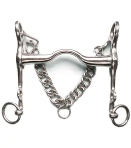 Stainless Steel Medium Port Weymouth Bit