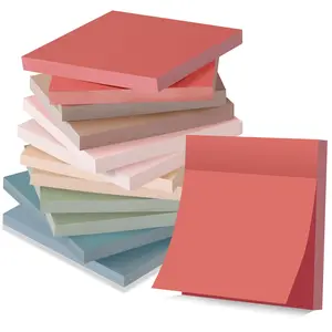 ticky Notes 3x3 in, 12 Pads, Vintage Colors Self-Stick Note Pads, Sticky Pads Aesthetic, Super Sticking Power, Colorful Sticky Notes Bulk