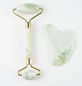 Jade Facial Roller & Gua Sha Set