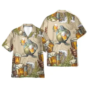 Turtle and Beer Hawaii Shirt 3D Printed Gift For Summer