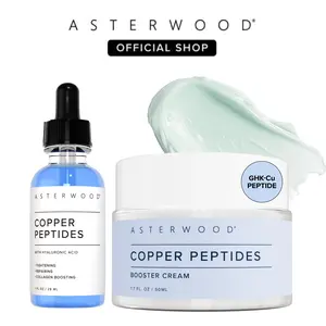 GHK-Cu Copper Peptides Duo - GHK Cu Peptide Serum & Copper Peptides Booster Cream