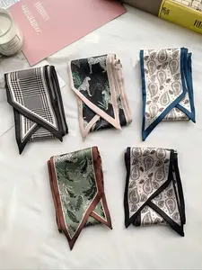 Women's 5-Pack Paisley & Leopard Print Turban Headbands, Chic Headbands, Stylish Hair Accessories for Everyday Use & Gift Giving