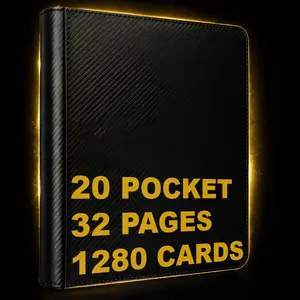Gem Mint Co Elite Vault – 20 Pocket TCG Binder | Holds 1,280 Cards