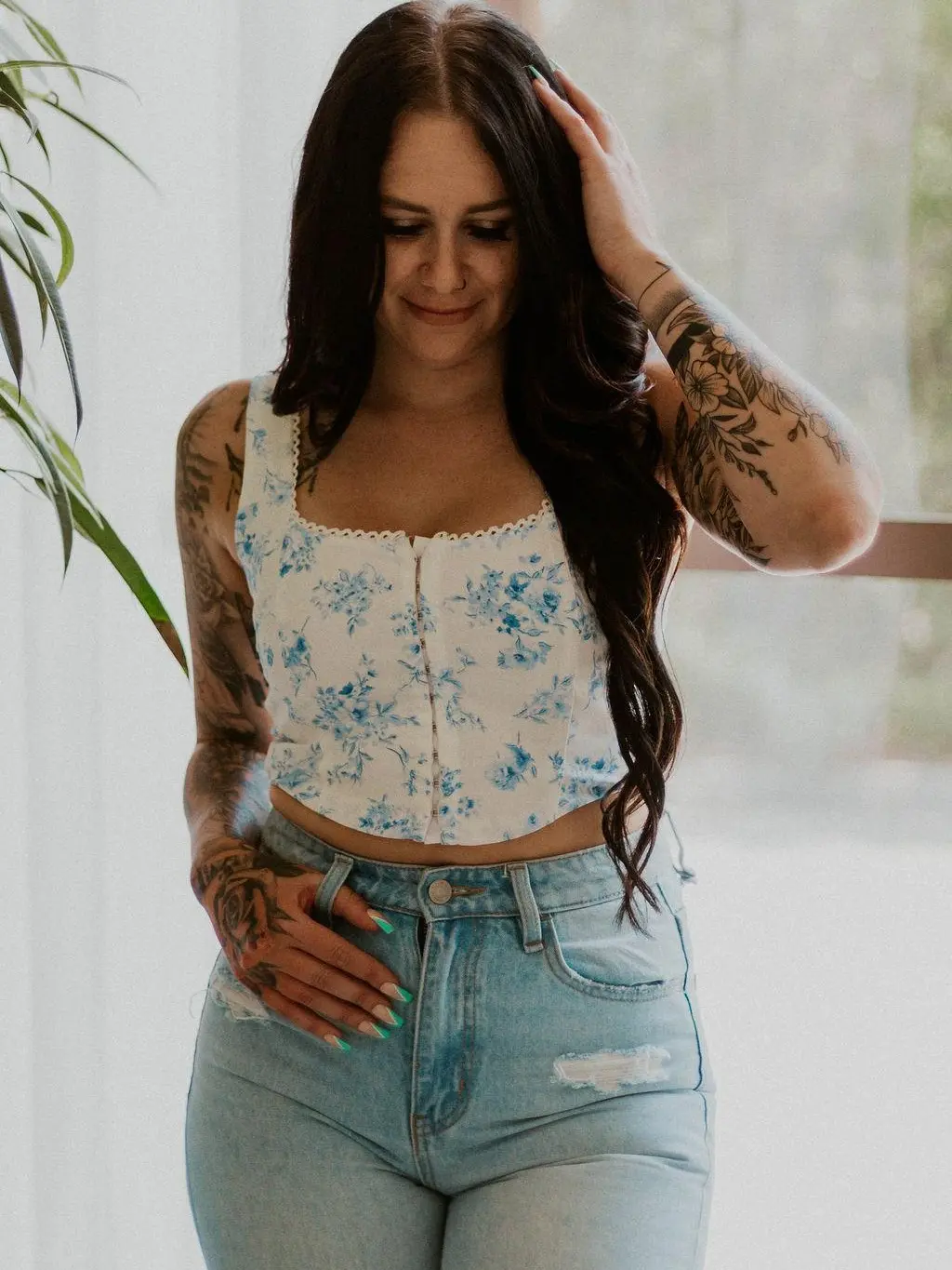 Sophia's Floral Crop Top Sophia's Floral Crop Top