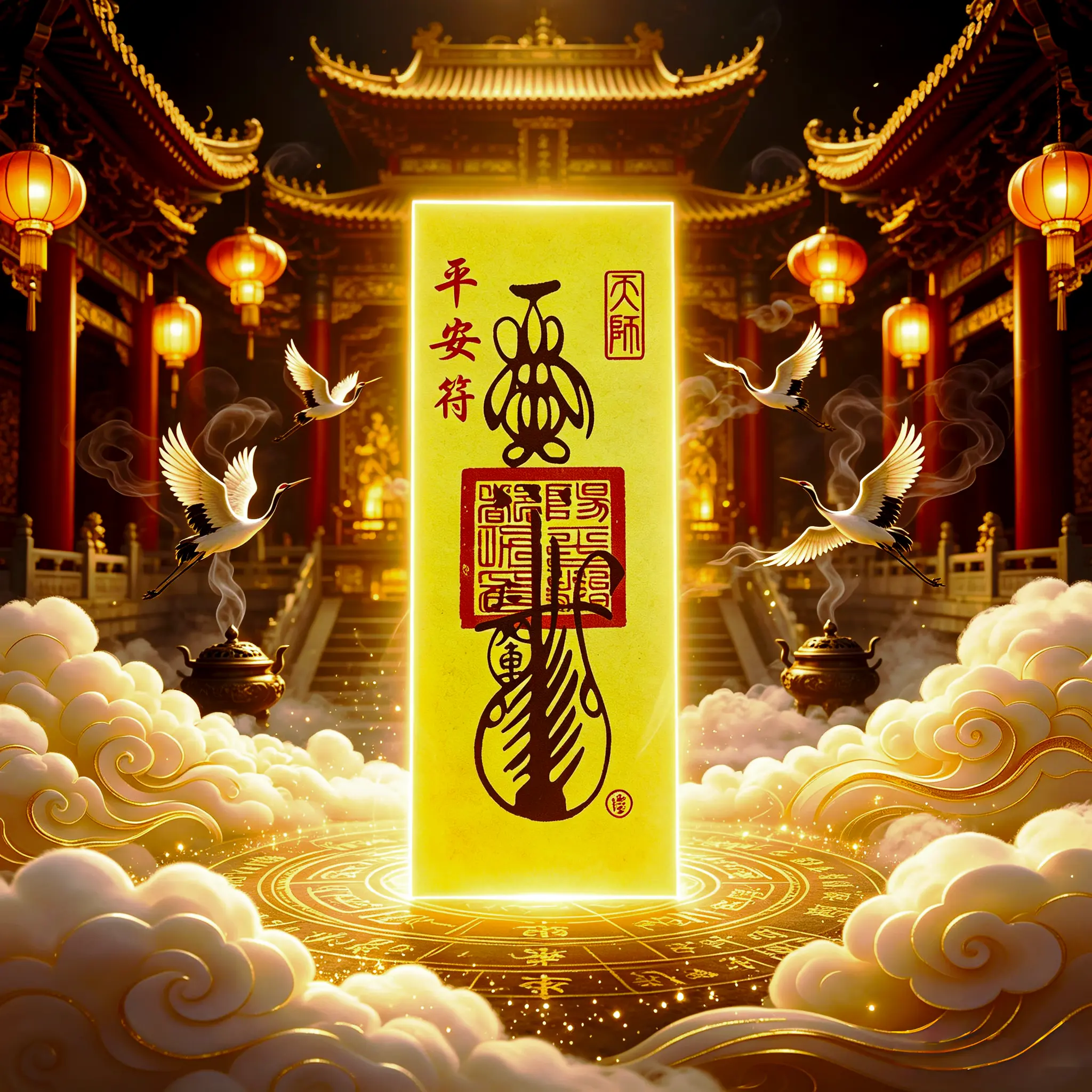Classical Oriental Graphic Craft Decor Card