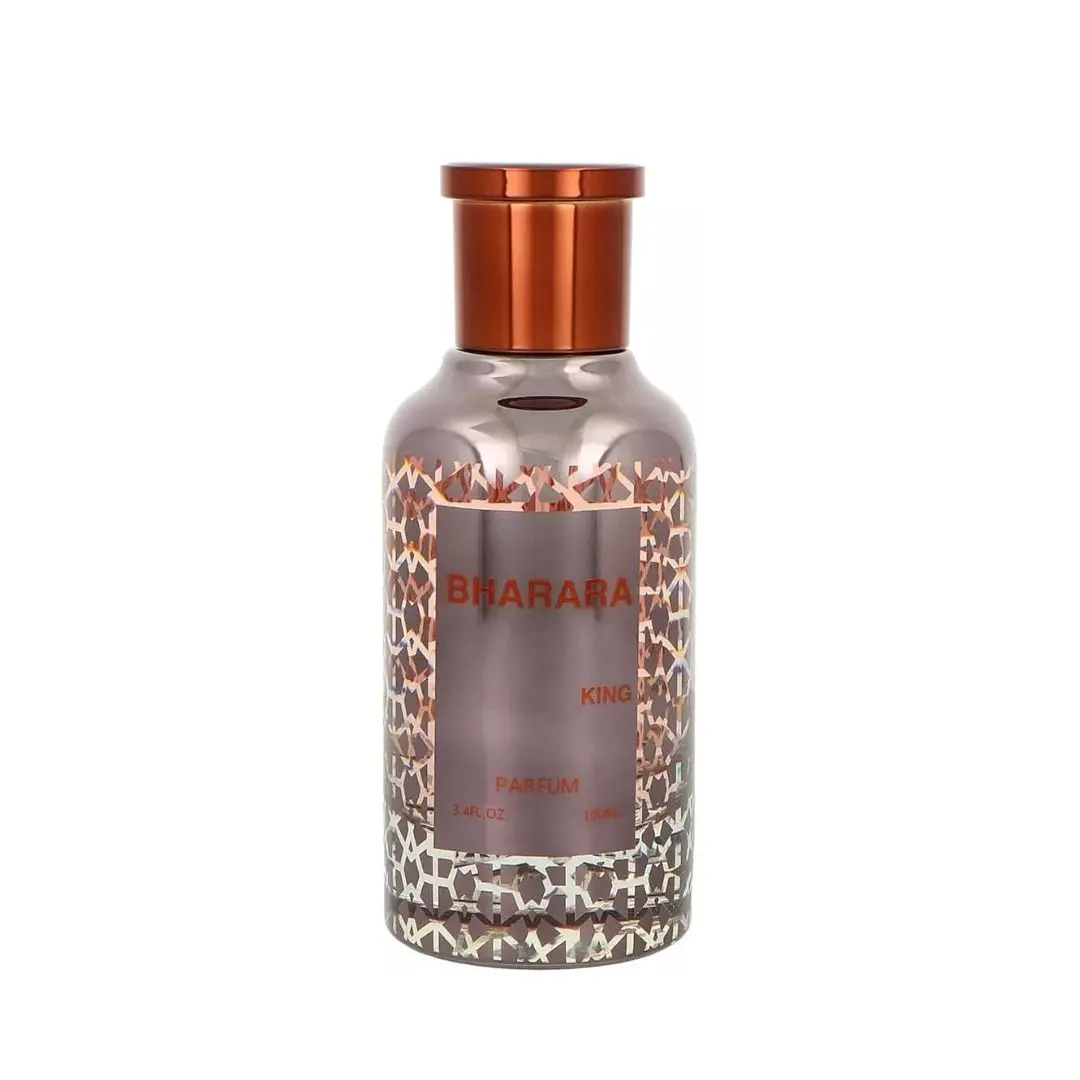 Bharara King PARFUM Unisex Fragrance (3.4 oz) - Luxury Aromatic, Intense Scent with Citrusy, Fruity, Vanilla, Musk, Amber Notes - Aromatic Bergamot, Amber Scent Unisex Fragrance for Success, Elegance, Citrusy Fragrance