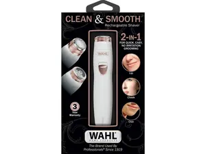 Wahl Clean and Smooth Rechargeable Ladies Shaver - Multi Purpose Grooming Tool - 9865-4601-MI