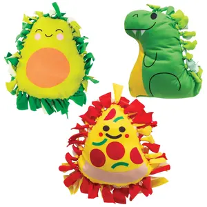 12" - 15" Character Fleece Tied Pillow Craft Kit Assortment - Makes 18