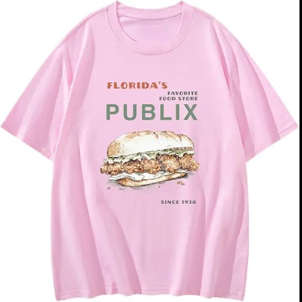 Cozy Publix Shirt, Pub Sub Vintage Style Shirt, Publix Sub Fans, Floridas Favorite Grocery Store, Florida Supermarket Menswear Top Underwear Tshirt Streetwear T-Shirt