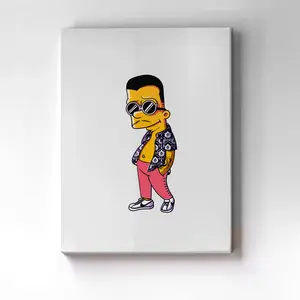 Hype Beast Urban Cartoon Wall Art - Dope Minimal Canvas Print - Hype Room Poster