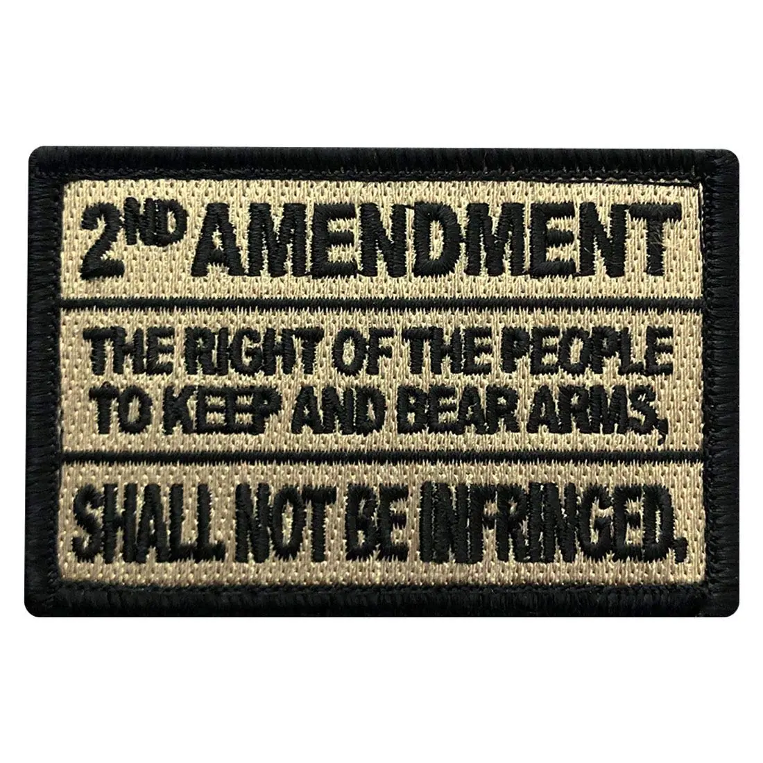 Miltacusa 2nd Amendment Patch (3.0 X 2.0 -Hook Fastener-HP1)