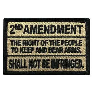 Miltacusa 2nd Amendment Patch (3.0 X 2.0 -Hook Fastener-HP1)