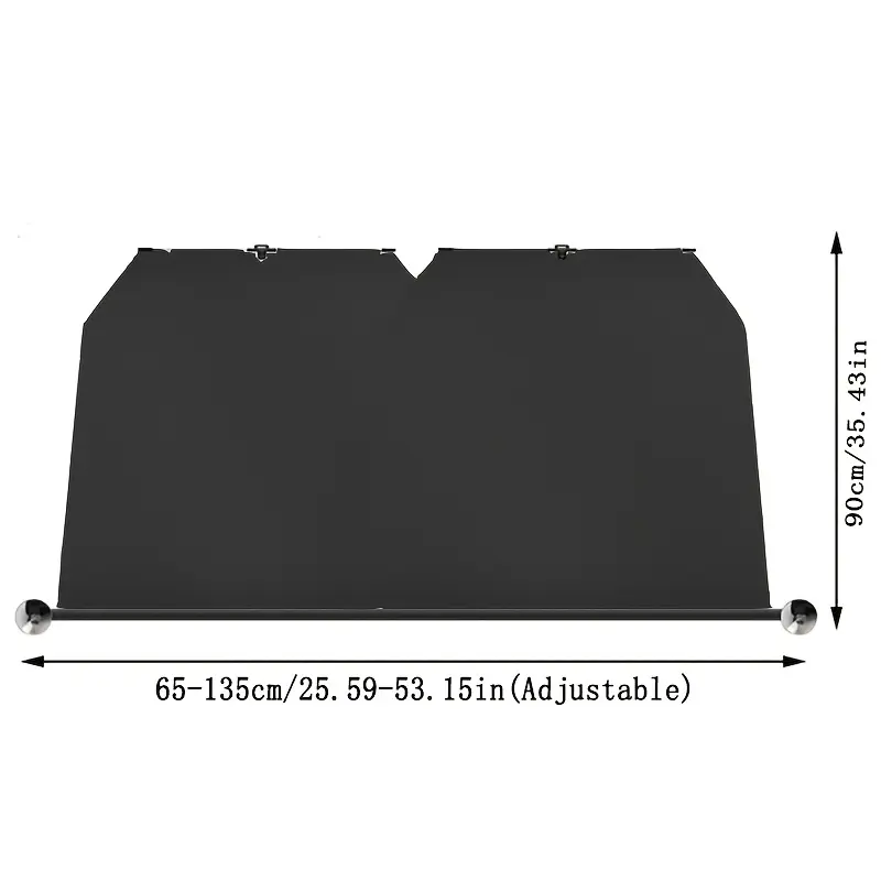 Adjustable Folding Car Windshield Sunshade - UV-Protective, Heat-Insulating Sunshade for Sedans, SUVs, Household Windows