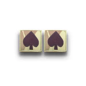 U.S. Army 506th Infantry Spade OCP Helmet Patch (pair)