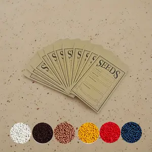 50pcs Resealable Brown Paper Seed Envelopes, Secure Tiny Envelopes Perfect for Collecting Vegetable Seeds, Gardeners, and Agricultural Use