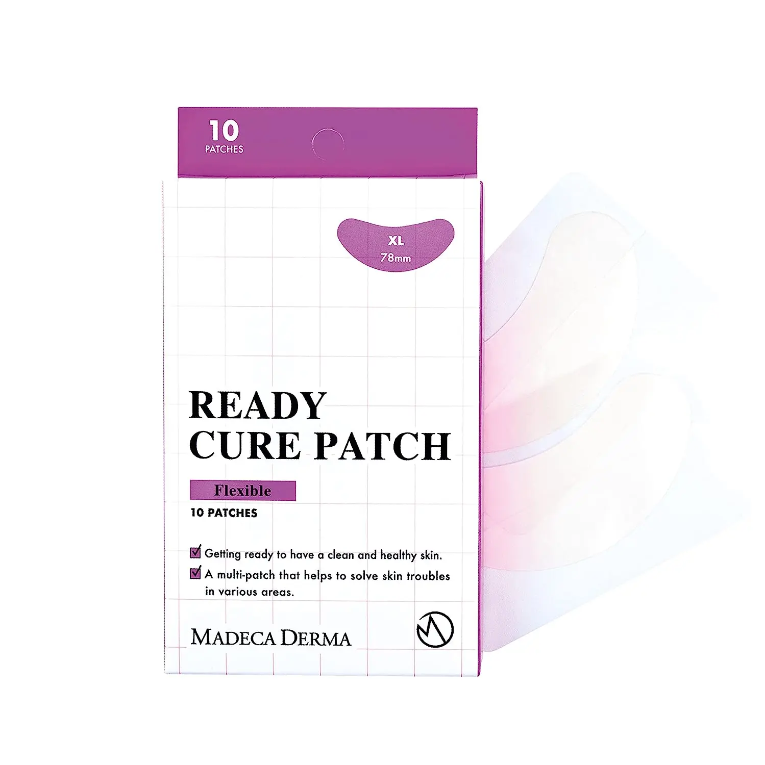 [Madeca Derma] Ready Cure Patch Flexible 10 Patches (Skin troubles on a broad area) – XL Hydrocolloid Patches for Large Area, Korean Pharmaceutical