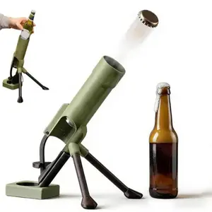 Fun Push-to-Open Beer Cap Opener, Creative Pop-Up Design Bar Tool, Stylish Desk Decoration, Great Gift for Men, Home Bar and Party Events