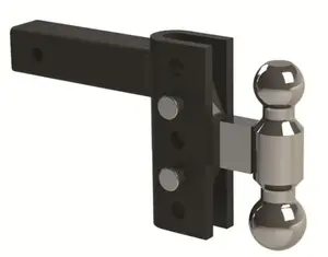 Andersen Mfg 3294 Ez Hd Heavy Duty Adjustable Hitch 4 In. Drop, 2 x 2.31 In. Combo Ball 10K, 14K Gtwr.