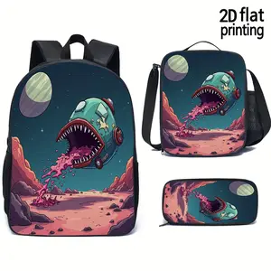 Essential Backpack Set 3-Piece Set - Casual Backpack, Shoulder Bag, and Multifunctional Large Capacity Storage Bag