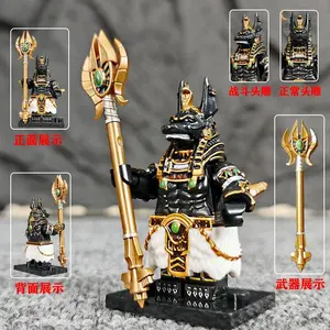 MOC Building Blocks Anubis Reaper Crocodile Mini Figure Cartoon Assembly Model Ornaments Toys Children's Gift Collection popular