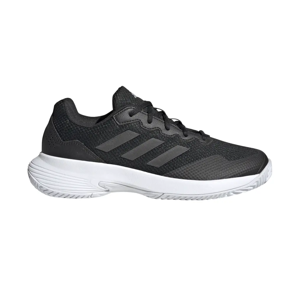adidas Womens Gamecourt 2.0 Tennis Sneakers Shoes - Black