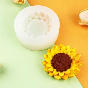 1PC Sunflower/daisy/rose Silicone Mold Molding DIY Aromatherapy Wax Candle Soap Mould, Flexible Non-Stick Reusable Craft Tool for Home Decor, Handmade Crafts