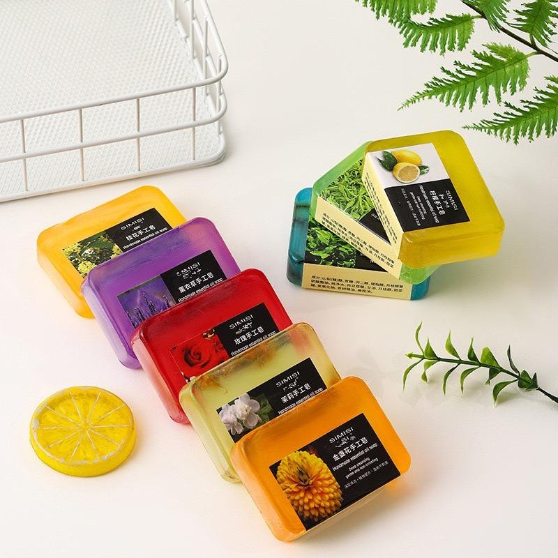 Natural Handmade Plant Soap Essential Oil Cleansing Bar For Face Body Bath Washing Mild Moisturizing Gentle Skin Care For Daily Home Use