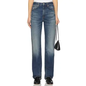 GRLFRND Sara Super High Rise Straight Jeans in Figueroa St