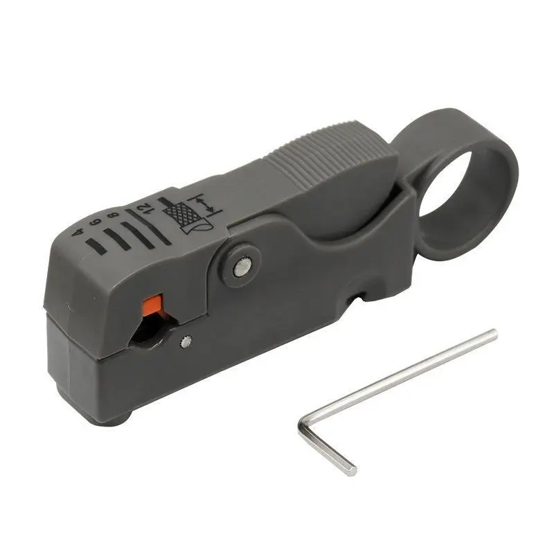 Multifunctional Coaxial Cable Stripper Wire Stripper Network Wire Clipper Video Wire Rotary Peeling Network Tool
