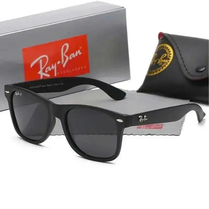 Ray-Ban Black Square Sunglasses – UV Protection Eyewear for Men & Women