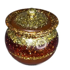 CUSTOMER CREATION OPTION NFC -Custom Colorful Honey Pot Jars by Royalty United - Perfect for Storing Honey, Sugar, or as a Decorative Piece - Bottles, Kitchen, Tin, Canister, Organizer