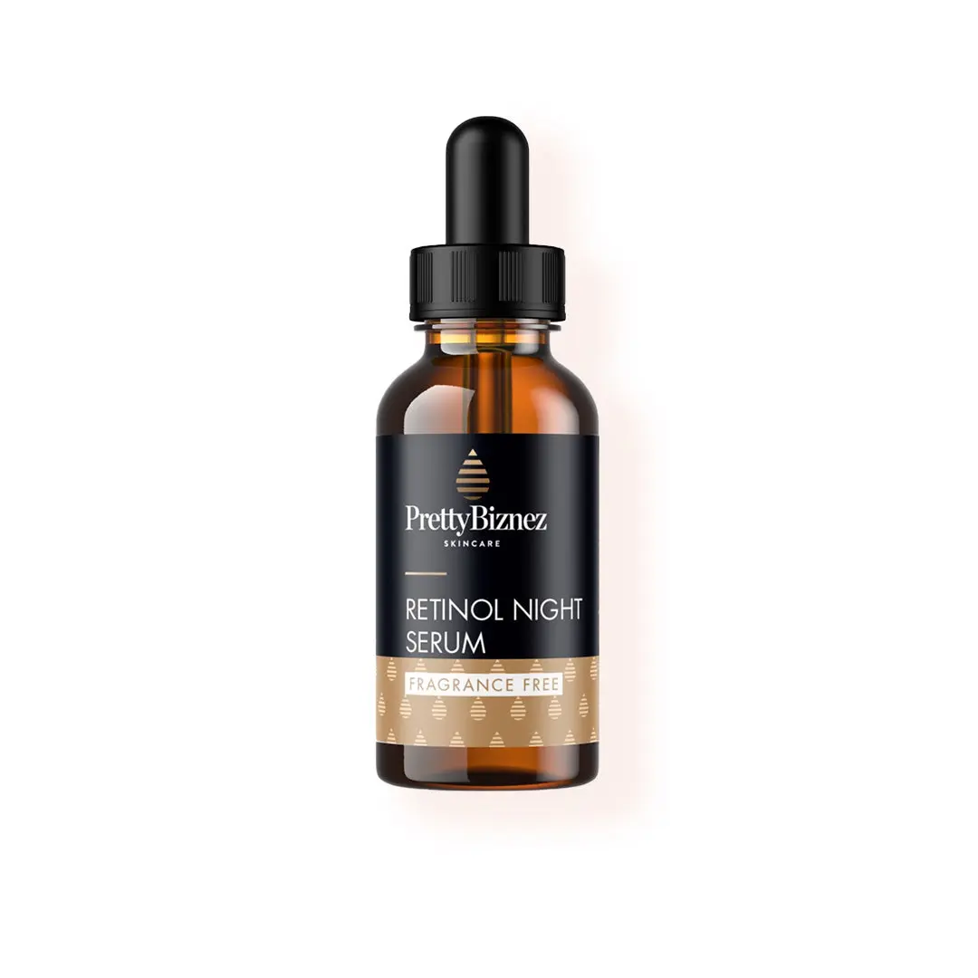 Retinol Night Serum | Organic Brightening Face Serum for Nightly Use