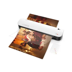 VEVOR Laminator Machine, Thermal Laminator for Max A3 Paper Size, 2-3 min Quick Warm Portable Laminator, 3-5 mil Thickness, Ideal for Home, Office, Business, or School Supplies, White + Black