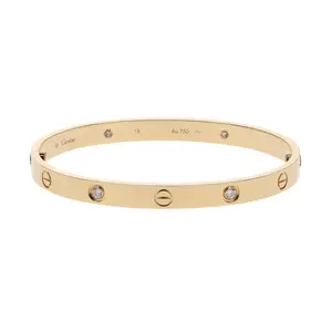 Pre-owned Cartier Love Bangle Bracelet Size 19