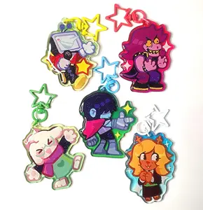 Deltarune Glitter Double-sided Keychain