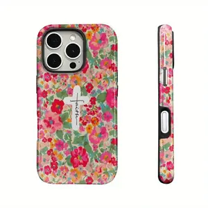 Flower Cross Phone Case Cover for iphone 17 pro max 16 Plus 15 14 13 12 11 Plus Fashion Trendy Anti-Stain Durable Lightweight Protection Shockproof Matte Texture Elegant Luxury Gift High-Quality New Product, New Year's Best Choice