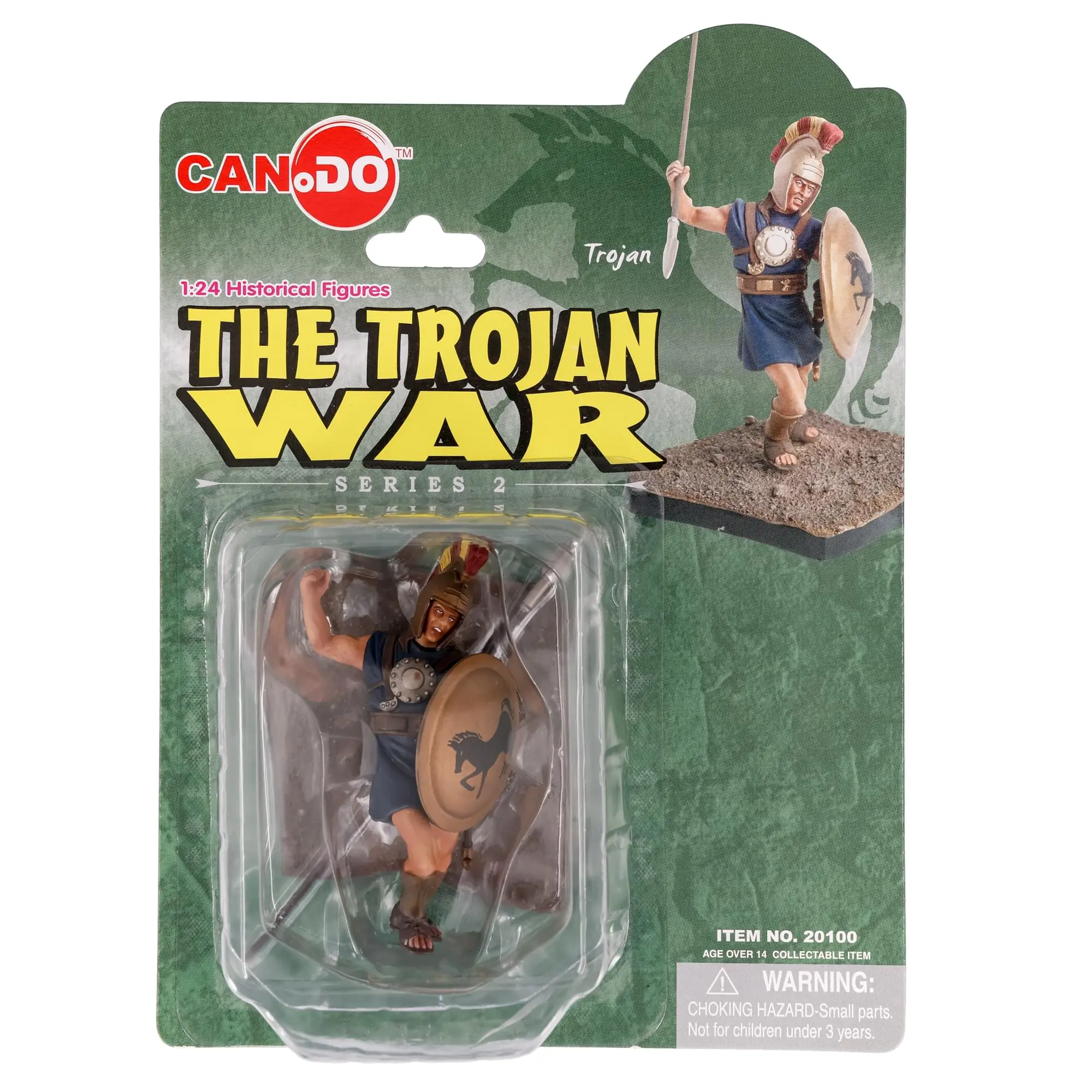 The Trojan War Collectible Action Figure, 1:24 Scale Trojan Soldier Plastic Toy, Tabletop Historical Figurine for Ages Above 12, Compatible with Dragon Models