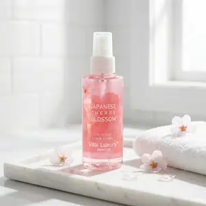 Vital Luxury Japanese Cherry Blossom Hydrating Body Mist 88ml TSA-Friendly with Aloe & Vitamin E Fine Mist Spray for Women Long-Lasting Light Floral Scent Perfect for Post-Shower Office Gym Travel