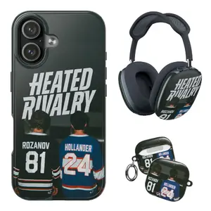 Heated Rivalry Movie Phone Case, Ilya Rozanov & Shane Hockey Romance Airpod Max Case, Pop Music Merch Case for iPhone 17-11, AirPods Case, Airpod Gen 1-4