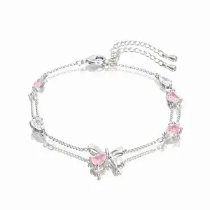 Coquette Pink Bow Bracelet