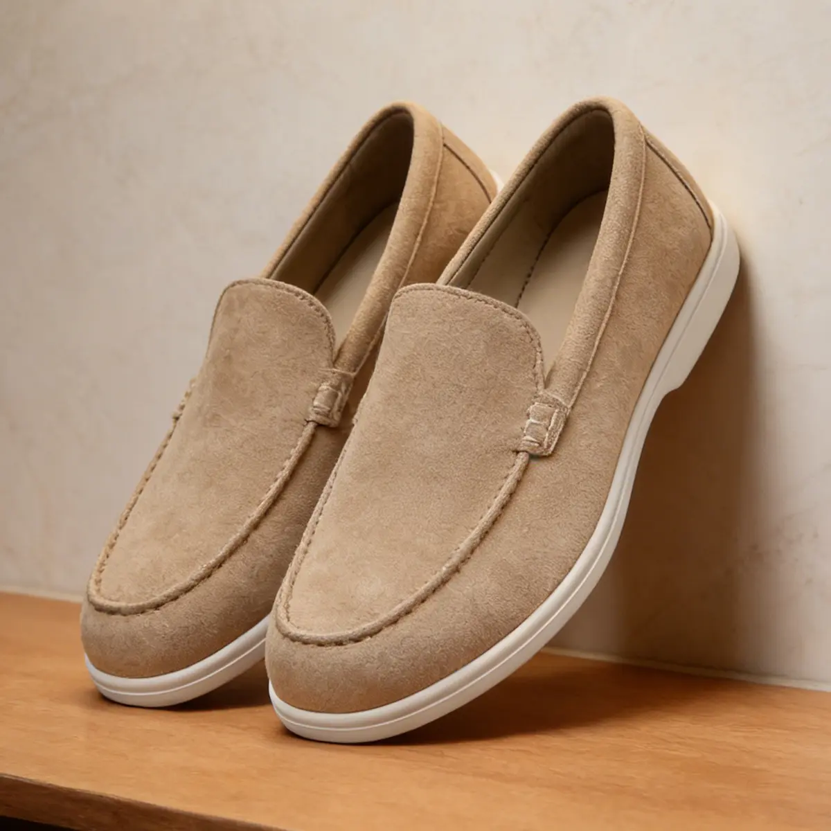 Men Casual Shoes Classic Luxury Loafers for Men Faux Suede Soft Slip On Walking Shoes Comfort Dress Shoes Business Casual Sneakers