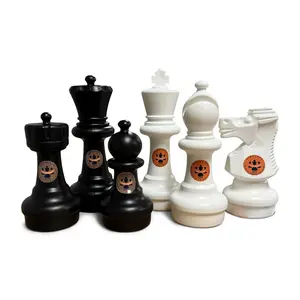 MegaChess Personalized 12 Inch Plastic Giant Chess Set Pieces