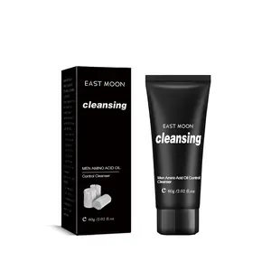 Men's Amino Acid Oil Control Cleanser Deep Cleansing Acne Marks Delicate Pores Brightening Skin Formula with Milk Shot Bond for Glowing Glossy Beauty Fit Your Skincare Routine men beard care