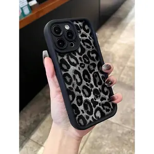 Tortoise Shell Phone Case Leopard Print Painted High-End Textured Anti-Fall Phone Case Protective Cover Compatible With Iphone 15, Candy Color Painted Anti-Fall Creative Phone Case Compatible With Iphone  Soft Cases, Galaxy  Ultra Anti-Fall Phone Cases
