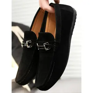 Men's New Fashion Loafers, Classic Comfort Formal Shoes, Smart Casual Shoes, Versatile Shoes, Easy to Wear and Drive, Moccasin Style, Rubber Sole, Artificial Leather Upper