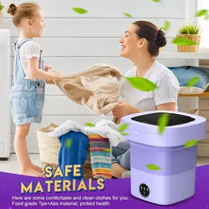 Portable Washing Machine with Upgraded 2.91gal Capacity And Foldable Design, 3 Modes Mini Washing Machine for Deep Cleaning Underwear, Baby Clothes. Ideal for Use In RVs, Apartments, Dorms And Hotels