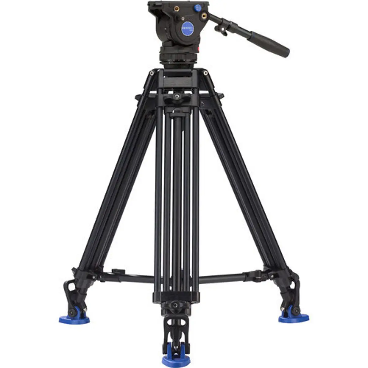 Benro BV6 PRO 3-Section Aluminum Video Tripod with BV6 Video Head and Mid-Level Spreader, Lock, Accessories